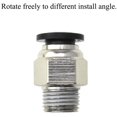 thumbnail image 4 of 6mm Tube x G1/8 NPT Thread Straight Quick Fitting Pneumatic Strong Flow Thick Release Tap Push to Connect Air Hose Tool 8 Pieces for Line Systems Vacuum Pump Compressors Refrigerant Dryer, 4 of 7