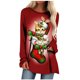 thumbnail image 1 of Camisas Navideñas Para Mujer Tops de Manga Larga Moda Casual Estampado de Cuello Redondo Blusa Superior Suelta Jersey Odeerbi ODB202244, 1 of 5
