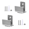 thumbnail image 1 of Miangastore 2 Pcs Guide de Sol Réglable en Acier Inoxydable pour Porte Coulissante de Grange, 1 of 9