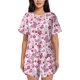 thumbnail image 1 of Fotbe Flower Butterfly Conjunto de Pijama Estampado para Mujer, 2 Piezas, Ropa de Dormir con Camiseta de Manga Corta y Shorts Suaves-Medium, 1 of 6