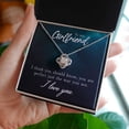 thumbnail image 2 of To My Girlfriend, You're Perfect Love Knot Necklace | To Girlfriend, 2 of 6