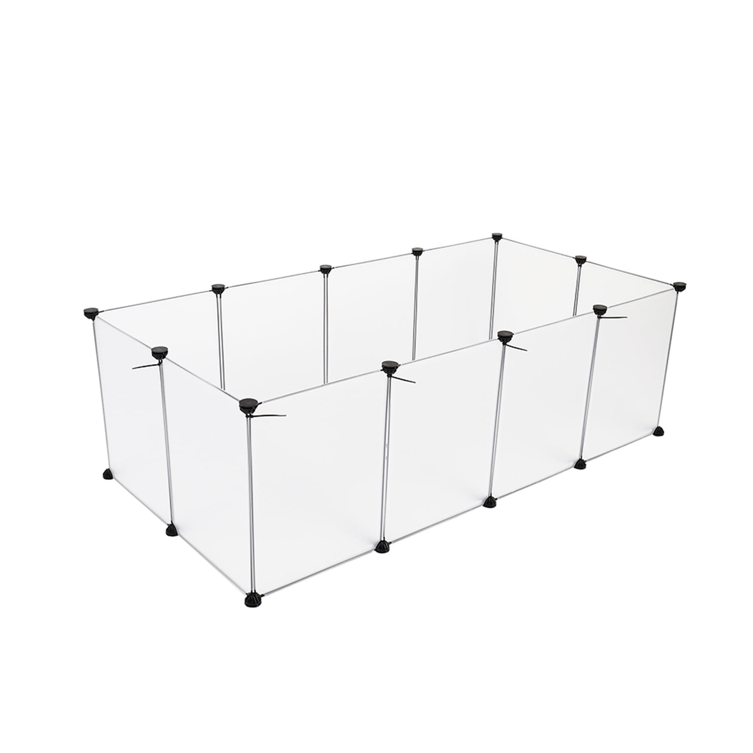 Pefilos Pet Playpen for Small Dogs, Fence Cage with Bottom Pet Playpen for Small Animals Pet Playpen Plastic Guinea Pigs, Hamsters, Bunnies, Rabbits, White Pefilos Pet Playpen for Small Dogs, Fence Cage with Bottom Pet Playpen for Small Animals Pet Playpen Plastic Guinea Pigs, Hamsters, Bunnies, Rabbits, White