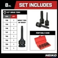 thumbnail image 6 of NEIKO 01138B 1/2” Drive Torx Star Driver Bit Socket Set | 8 Piece | T30 to T70 | 3” Length | Cr-Mo Impact Grade, 6 of 6