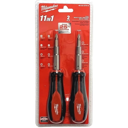 Milwaukee 48-22-2761A 11-in-1 Multi Bit Driver 2 Pack