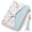 light blue, variant on GAEKEAO Small Womens Wallet RFID Blocking Bifold Card Holder Tassel Vegan Leather Wallets Cute Pattern with Zipper Pocket