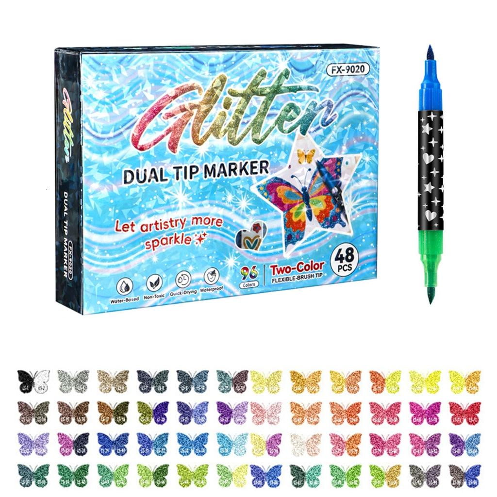 Giaone Double Sided Watercolor Markers Flexible Brush Pens Art Markers Paint Markers