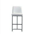 thumbnail image 6 of Manhattan Comfort Serena Upholstered Barstool with Steel Base in White, 6 of 11