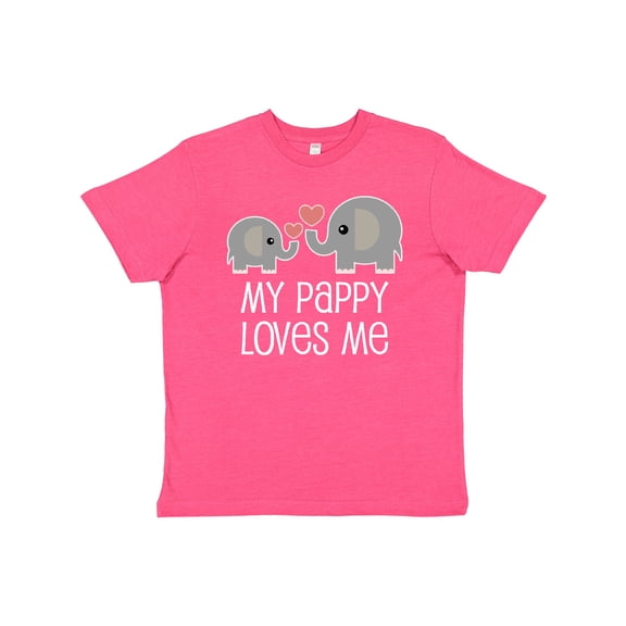 Inktastic Pappy Loves Me Grandson Gift Youth T-Shirt