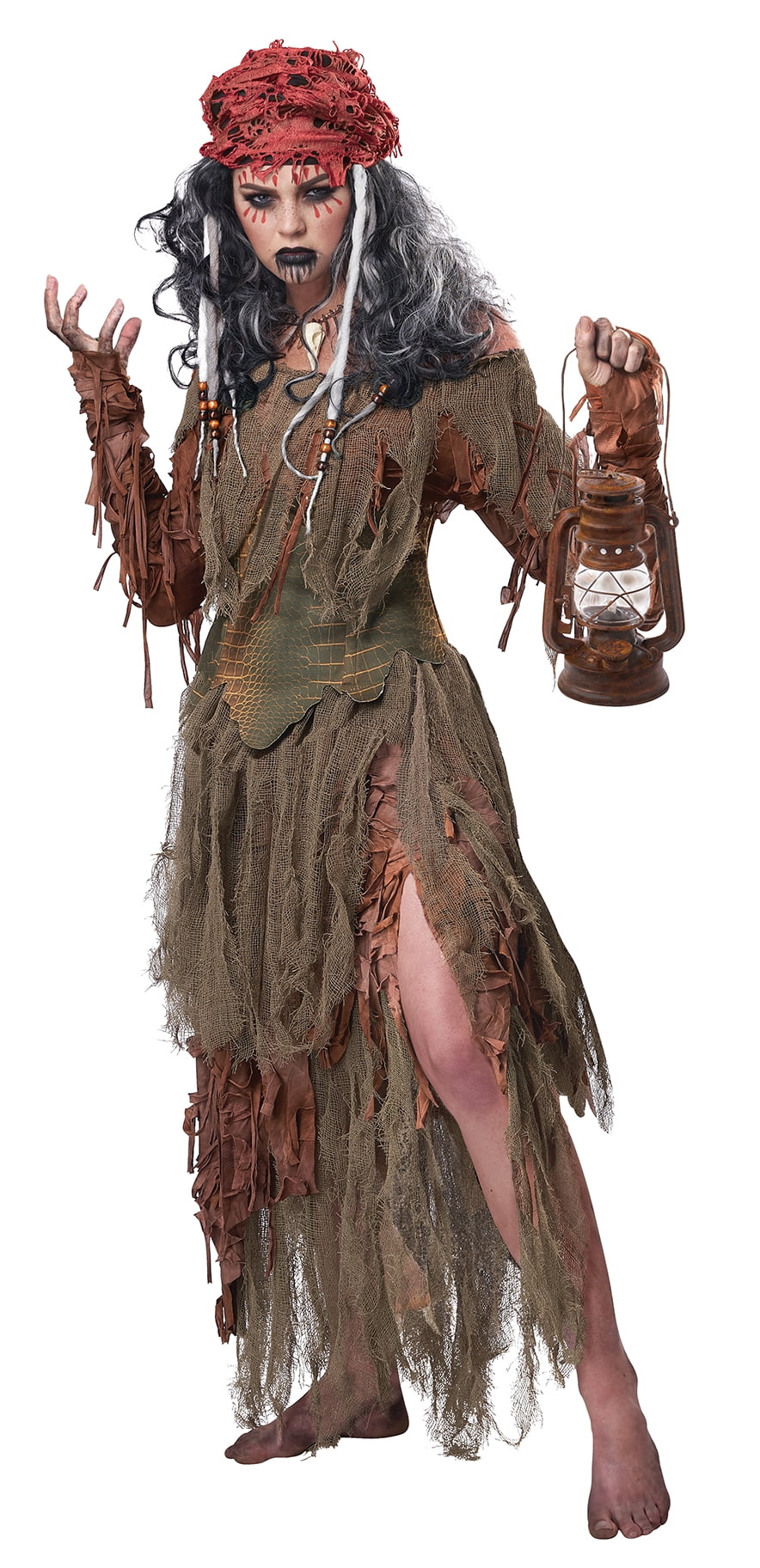 Underwraps Voo Doo Priestess Witch Doctor Adult Womens Halloween Costume 28603 