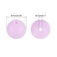 thumbnail image 2 of Uxcell 50 Pack 15mm Silicone Beads, Round Loose Rubber Bead for DIY Lilac, 2 of 7