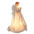 thumbnail image 3 of Kurt Adler 9 Inch Angel Clear Lighted Holiday Treetop, White and Silver, 3 of 7