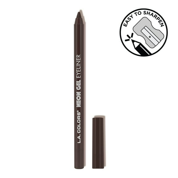 L.A. COLORS Gel Eyeliner, Black Brown, 0.05 fl oz