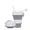 Gray, variant on 20oz Collapsible Silicone Coffee Cup with Straw Lid, 600ml Foldable Lightweight Travel Water Mug, BPA-Free Reusable Drinking Cup for Camping Hiking Picnic Climbing