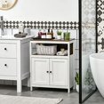 kleankin Modern Bathroom Storage Free Standing Bathroom Open Compartment and
