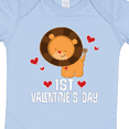 thumbnail image 4 of Inktastic First Valentines Day Baby Boy Lion Boys Baby Bodysuit, 4 of 5