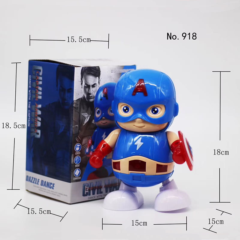 US Cute Toy Man Dancing Music Light Electric Heroic Robot Toy Kids Xmas Gifts 