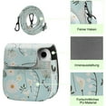 thumbnail image 2 of PU Leather Camera Case for Fujifilm Instax Mini 11 Instant Camera with Adjustable Strap and Case (Chrysanthemum), 2 of 6