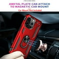 thumbnail image 4 of For iPhone 15 Plus Pro Max Case Shockproof iPhone Cover with Screen Protector and Ring Holder, Red, 4 of 8