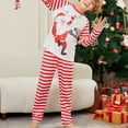 thumbnail image 5 of Hotiary Santa Claus Pattern Casual Home Clothing Christmas Long Sleeve and Pants Cotton Warm Family Pajamas, 5 of 8