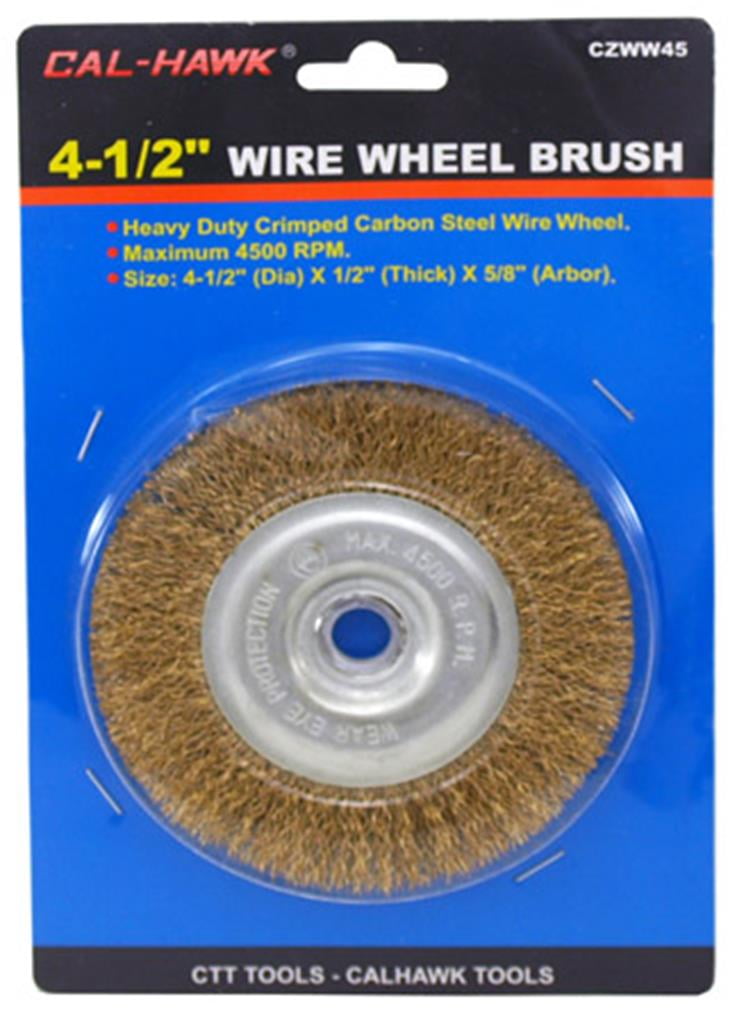 Bosch WB569 4-Inch Crimped Carbon Steel Wire Wheel 5/8-Inch x 11 Thread Arbor 
