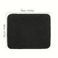 thumbnail image 1 of Double Layer Cat Litter Mat Waterproof Urine Proof Kitty Litter Mat Honeycomb Litter Box Mat Soft Non slip Cat Litter Mat, 1 of 5