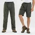 thumbnail image 2 of WEIYLL Pantalon pour Hommes Extensible Randonnée Travail Eau Léger Extérieur Vert Pantalon Taille P, 2 of 9