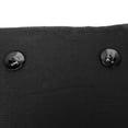 thumbnail image 4 of Wrap Acrylic Knitted Ladies' Shoulder Scarf with Big Buttons, Versatile Black, 68" x 18" Approx, Classic Style Sleeve, 4 of 5