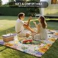 thumbnail image 4 of Sunflowers Outdoor Rug for Patio/Deck/Porch, Non-Slip Large Area Rug 6 x 9 Ft, Spring Gnomes Hydrangea Daisy Botanical Beige Indoor Outdoor Rugs Washable Area Rugs, Camping Rug Carpet Runner, 4 of 8