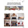 thumbnail image 6 of Christmas Fireplace Mantle Scarf, Farmhouse Xmas Snowman Tree Truck Snowflake Mantel Cover Table Runner for Home Living Room Door Window, Indoor Outdoor Holiday Party Decor 17" x 60", 6 of 6