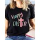 thumbnail image 1 of Camiseta estampada 100 % algodón para mujer, de manga corta y cuello redondo, para uso diario informal, 1 pieza, camiseta de ocio., 1 of 6