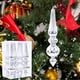 thumbnail image 1 of Adornos navideños, adornos navideños, regalos navideños, decoración navideña, 6 piezas, forma pintada, decorativa, forma de gota de agua, barra de hielo, galvanizada, decoración navideña, colgante, bo, 1 of 7