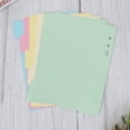 thumbnail image 2 of Shisuyan 2 Sets 5 Colors Tab Dividers A5 Index Classified Lables 6-Holes Colorful Filler Project Sorter Pages for Ring Binders Planner Notebook (A5), 2 of 9