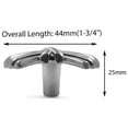thumbnail image 2 of Modket MH1611 Traditional Classic Kitchen Cabinet Pull Handle — 1-3/4" Knob — Brushed Nickel — 5 Packs, 2 of 4