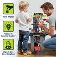 thumbnail image 2 of Kids Tool Bench Set, Pretend Play Construction Workbench Toys for Toddlers 3-5, STEM Workshop Playset for Boys, Realistic Engineering Tool Set, Cool Birthday Gifts for Child Girl Age 4-6, 2 of 9
