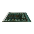 thumbnail image 2 of Ahgly Company Machine Washable Indoor Rectangle Persian Turquoise Blue Traditional Area Rugs, 8' x 10', 2 of 4