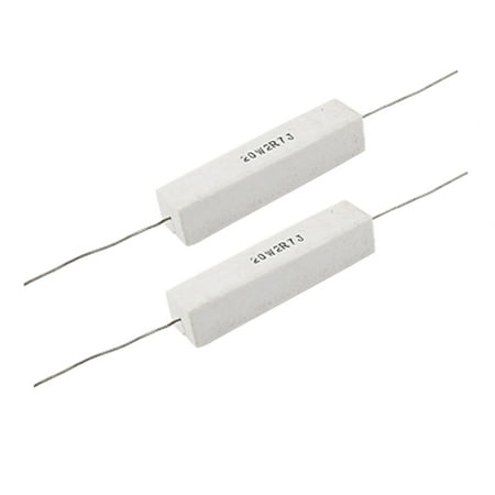 Ohm 25 Watt Wirewound Resistor - 2pcs 20W 2.7 Ohm Wirewound Cement Resistor 20 Watt 2R7 5%
