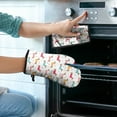 thumbnail image 2 of Colorful Funny Dachshund Kitchen Oven Mitt and Pot Holder Sets 2 Pcs for Baking, Cooking and Grilling, Heat Resistant Up To 392 °F, 2 of 7