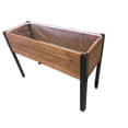 thumbnail image 3 of Grapevine Rectangle Wood Urban Garden Raised Planter Box in Brown, 3 of 6