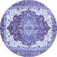 thumbnail image 1 of Ahgly Company Indoor Round Persian Blue Traditional Area Rugs, 7' Round, 1 of 4