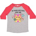 thumbnail image 3 of Inktastic My Nana and Papa Love Me with Cute Kitten and Flowers Boys or Girls Toddler T-Shirt, 3 of 5
