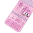 thumbnail image 2 of TopLLC Ensemble de 16 Pcs Coupe-Ongles Ensemble d'Outils de Beauté Maquillage Coupe-Ongles Ensemble Sac Pliable Outil en Acier Inoxydable Kit de Coupe-Ongles Coupe-Ongles, 2 of 2