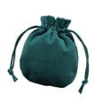 thumbnail image 1 of Bolsa de terciopelo para joyas, regalo de Navidad, organizador con cordón Verde oscuro 95 x 115 cm, 1 of 9