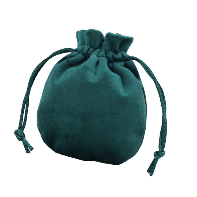Bolsa de terciopelo para joyas, regalo de Navidad, organizador con cordón Verde oscuro 95 x 115 cm