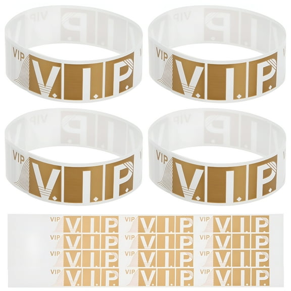 AUQ 200Pcs VIP Wristbands Party Wristbands Bracelet for Events Concerts Fairs Festivals Party