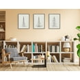 thumbnail image 6 of Kate and Laurel Sylvie Minimalist Evergreen Trees Framed Canvas Wall Art Set by The Creative Bunch Studio, 3 Piece 18x24 Gray, Modern Minimal Tree Line Wall Art Set, 6 of 6