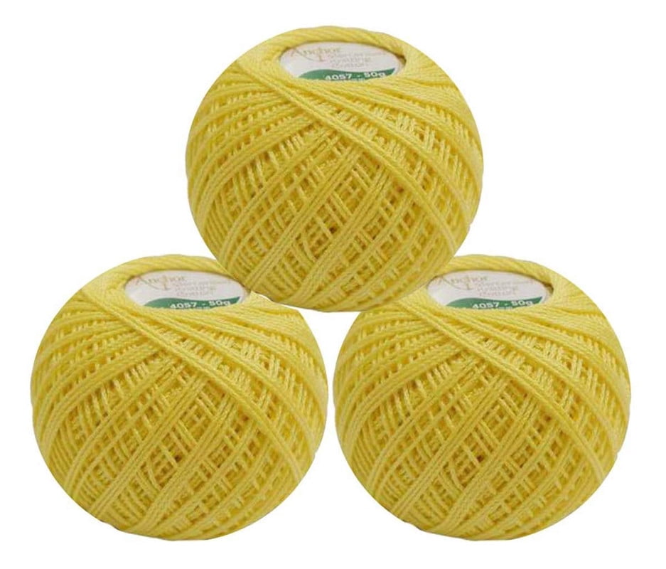 Anchor Crochet Threads Tatting Knitting Hand Embroidery Cross Stitching Balls 50 Grams (Pack Of 1)