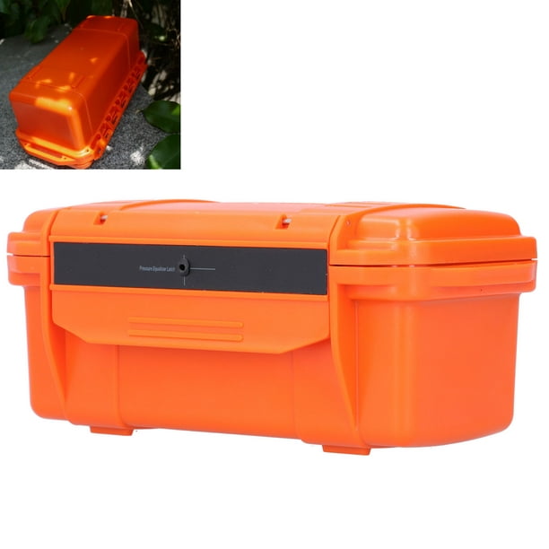 Cergrey Outdoor Waterproof Tool Storage Case Shockproof Gear Carrying Box Container Orange,outdoor Tool Box,outdoor Gear Container