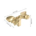 thumbnail image 2 of FRCOLOR  Bow Handle Gold Cabinet Knobs Drawers Dresser Mother Golden, 2 of 8