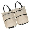 thumbnail image 5 of CIMAXIC 2Pcs Shopping Bags Foldable Design With Wheels For Women Daily Use, 5 of 8