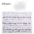 thumbnail image 4 of MANNYA Stud Earrings Set Hypoallergenic Cute Earrings & Acrylic Flower Simple Earrings Stud Boho Jewelry 100 Pairs, 4 of 17